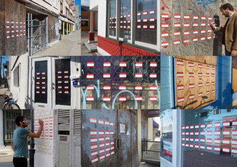 Examples from "I Wish this Was..." by Candy Chang. Photo via candychang.com